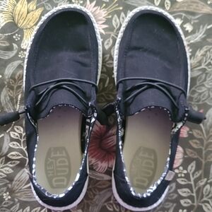 Hey Dude Black Odyssey Shoes